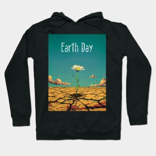 Earth Day: April 22nd A Reflection on Our Planet’s Fragile Existence on a Dark Background Hoodie